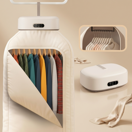 Portable Electric Clothes Dryer & Wardrobe™ | Fast Drying, Sterilization & Foldable Storage
