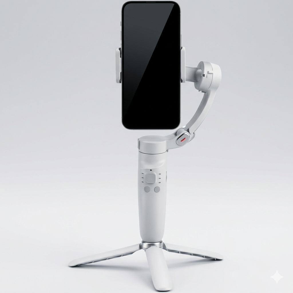 M1 Foldable 3-Axis Gimbal Stabilizer for Smartphone | Anti-Shake Video | Face Tracking | Tripod Included